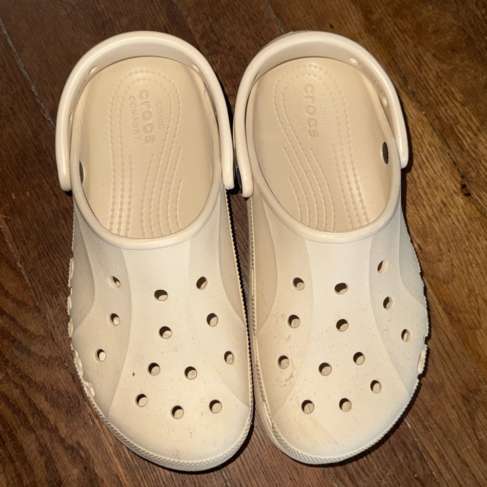 Crocs Women Cream Clogs